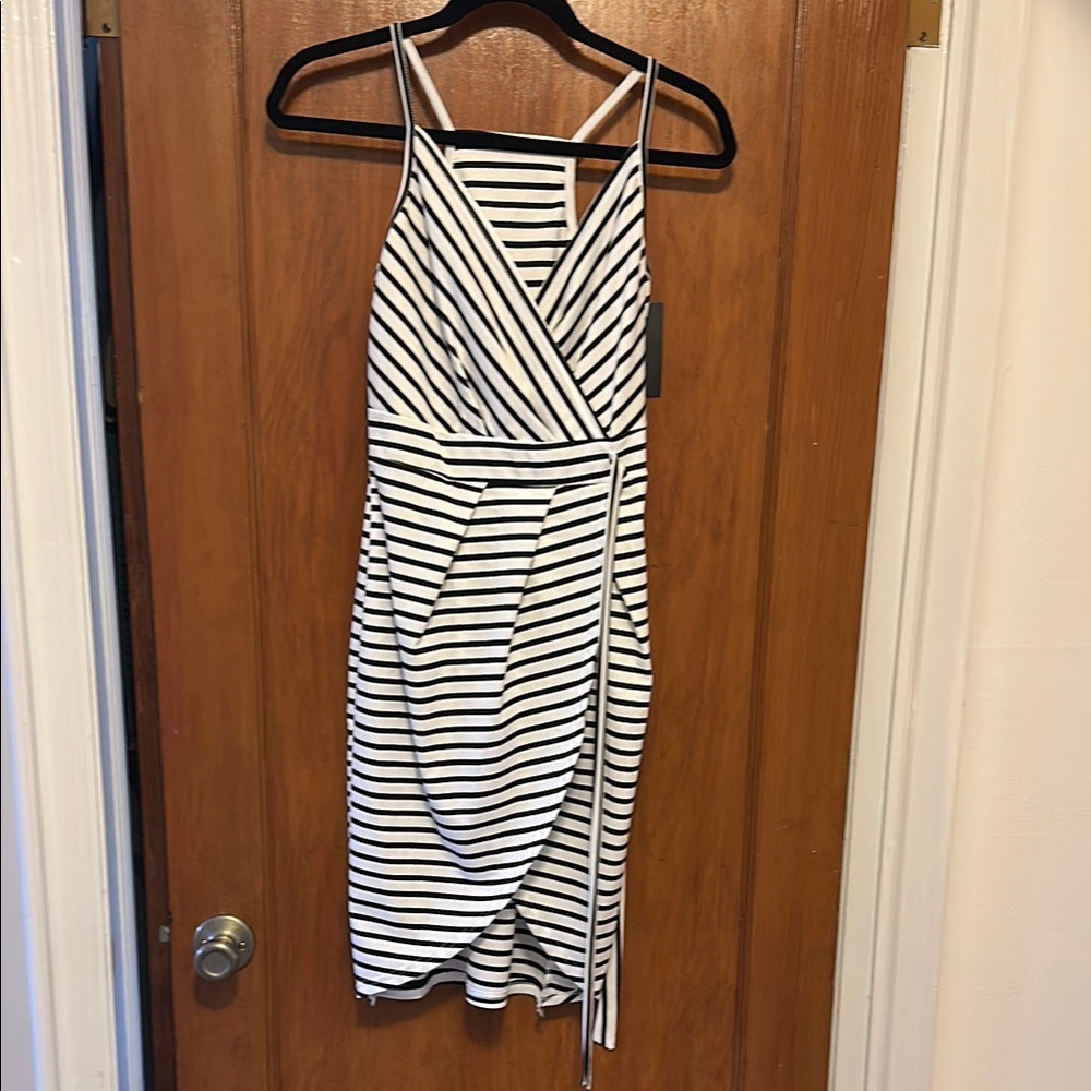 Striped Black and White Dress brand new